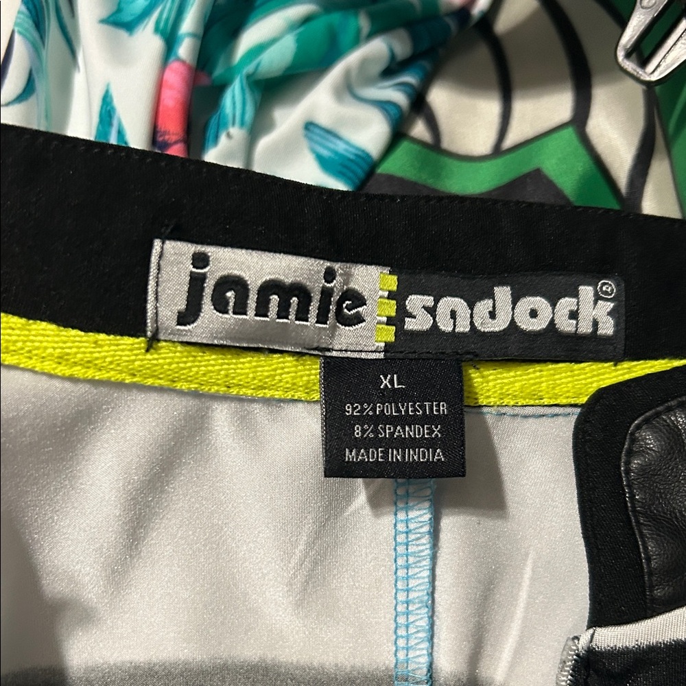 Jamie Sadock Sleeveless Blue and Yellow Golf Dress - Picture 2 of 6